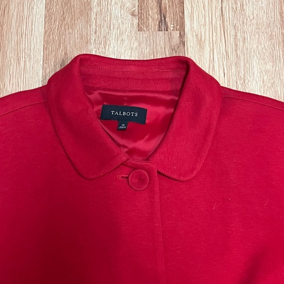Talbot’s Red Scallop Ponte Jacket - Picture 6 of 12